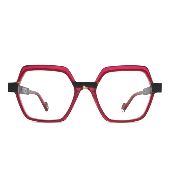 Etnia Barcelona Eyeglasses Frames CHROMA N38 RDHV Red Havana Fuchsia 55-18-140