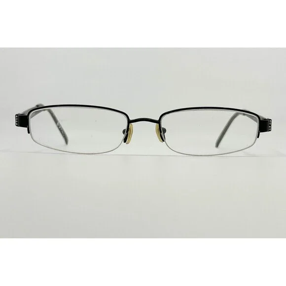 Gant Eyeglasses Womens Black Semi Rimless Rhinestone GW ELIN SBLK 52-17-130