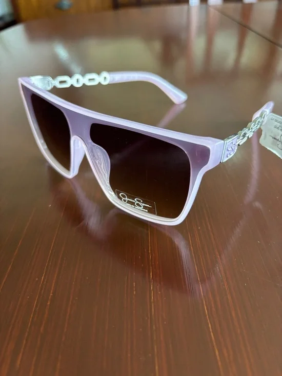 Jessica Simpson 100% UV protection flat top pink tortoise shell gradient lenses