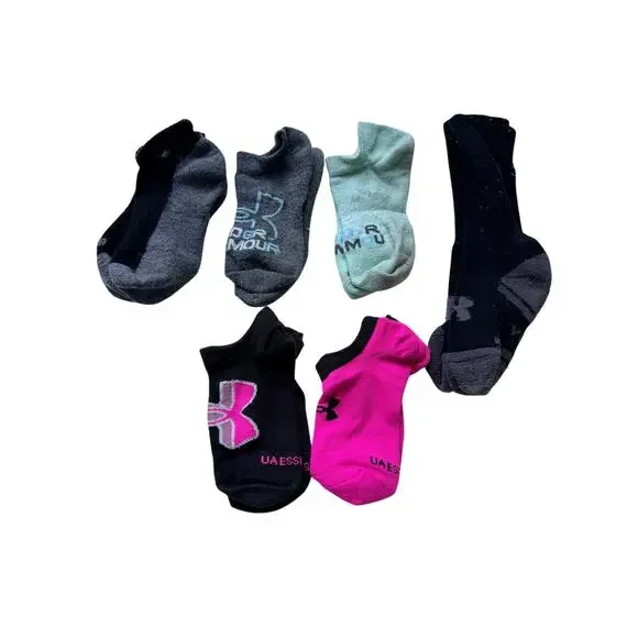 Under Armour Girl's Socks Bundle - 6 Pairs!