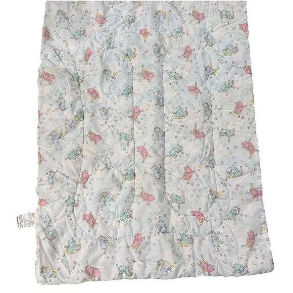 Vintage Baby Crib Quilt Blanket Baby‎ Animals 33x42