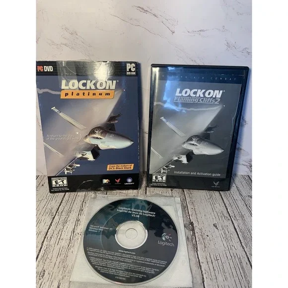 Lock On: Platinum Windows PC 2010 Combat Jet Fighter‎ Game Extra Software