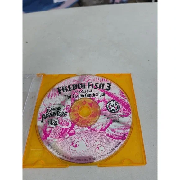 Freddi Fish 3 The Case of The Stolen Conch Shell PC Disc Only Untested