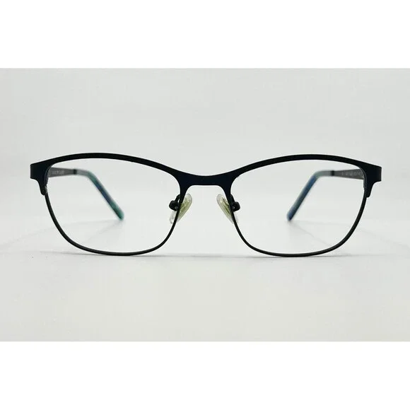 Hard Candy Eyeglasses Womens Blue HC45 Cat Eye Full Rim 51-17-140