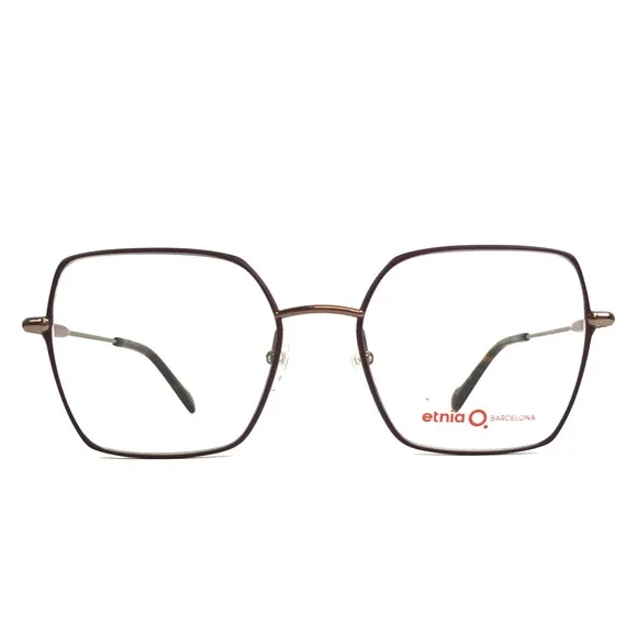 Etnia Barcelona Eyeglasses Frames AGORA RGBX Rose Gold Bordeaux Red 53-19-140