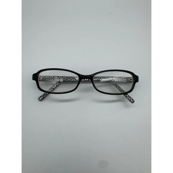 Coach Marlie 533 Black Eyeglasses Frames Women, Signature Pattern Logo 50-16-135