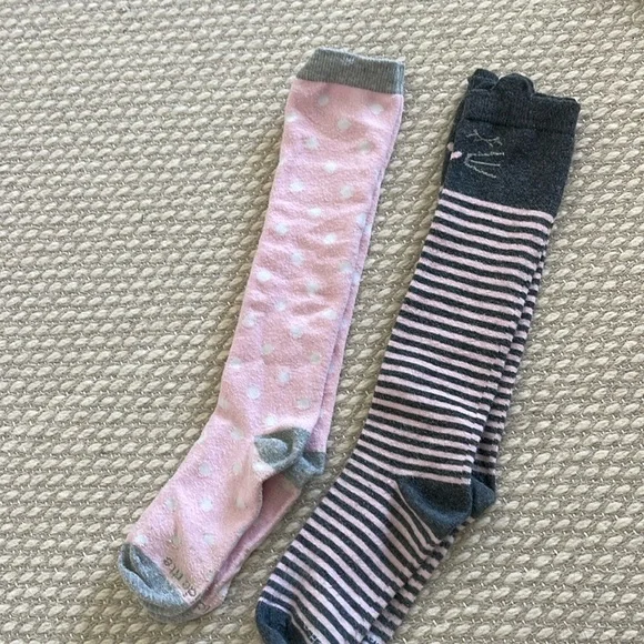 Stride Rite Kitty High Extra Soft Stripe and Dots Socks Set