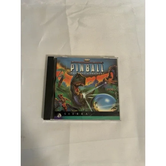 Dinosaur Pinball Game 3-D Ultra The Lost Continent SIERRA PC 1997 CD-ROM