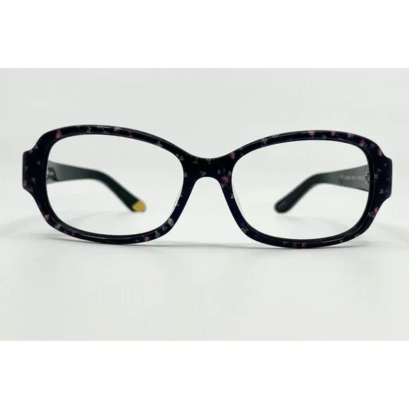 Juicy Couture Eyeglasses Womens Black Floral JU 555/F/S 0FF8 Y7 55-16-135