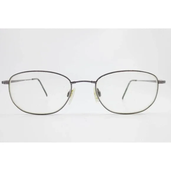 Flexon 600 by Marchon Gunmetal Oval Titanium Eyeglass Frames 52-18-140 35961