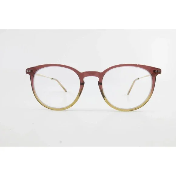 Isaac Mizrahi New York Eyeglasses Burgundy Yellow Gradient Round IM30032