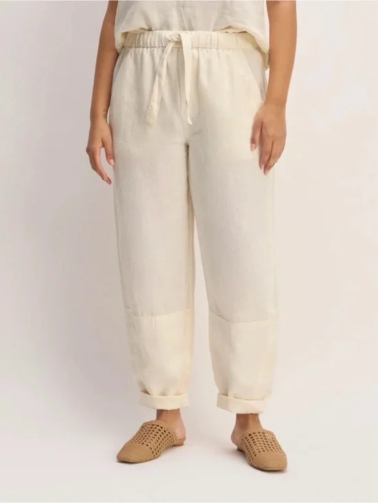 Everlane The Linen Pull-On Barrel Pant