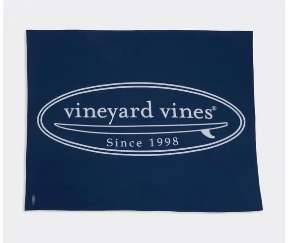 Vineyard Vines Fleece Blanket Blue Blazer 70x50