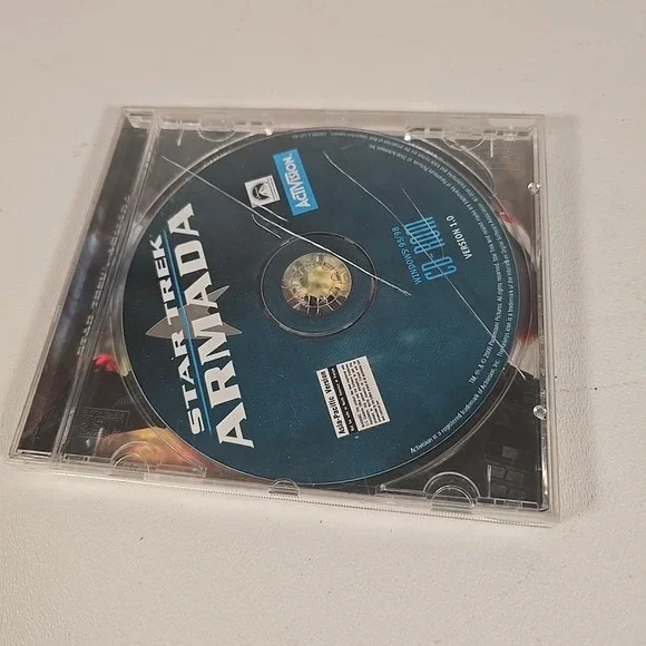 Star Trek‎ Armada (2000) PC CD ROM Computer Video Game, Sci Fi Fantasy RTS RPG