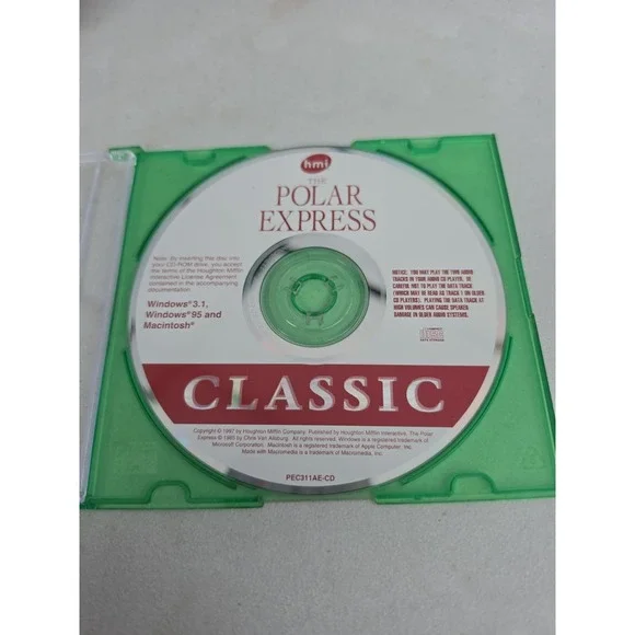 THE POLAR EXPRESS- CD ROM For Windows 95 Windows 3.1 & Macintosh