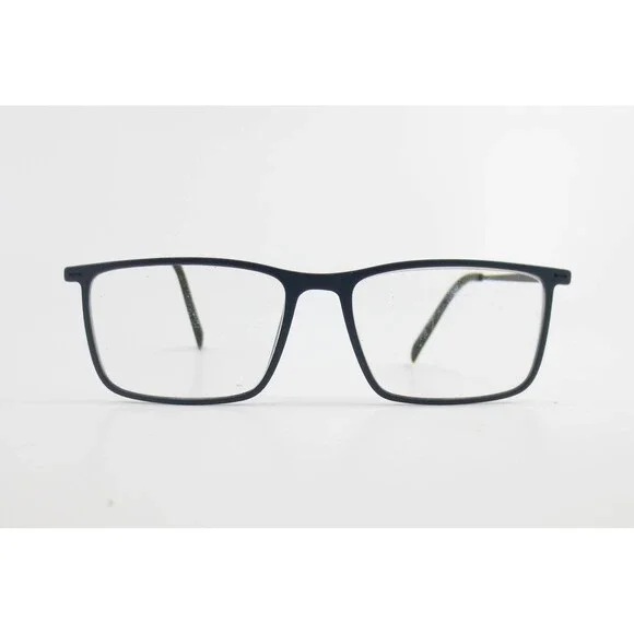 Modern Blue Rectangular Eyeglass Frames MP 20202 54-16-150 Matte Finish