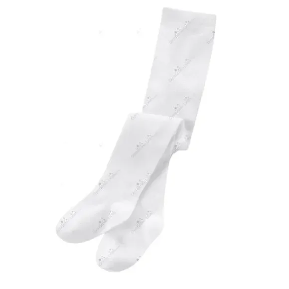 Janie and Jack Ivory Classic Baby Tights - 12-24 Months