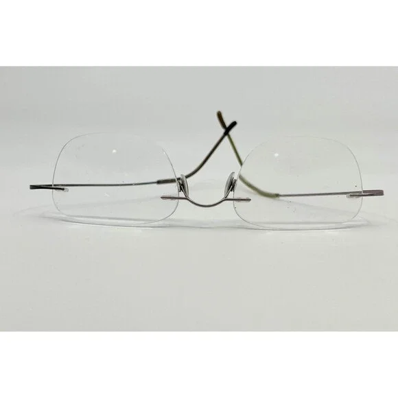 Silhouette Eyeglasses Unisex Silver Rimless Titan Minimal Art 44159 Small