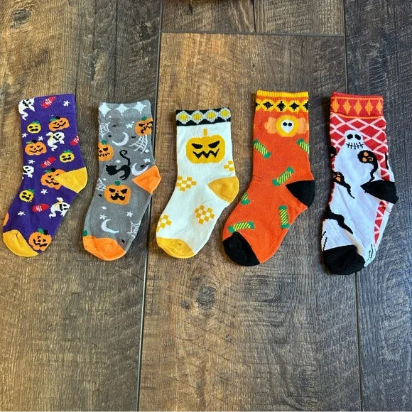 Halloween socks Kids‎ 1-6 yrs. NEW 5 pair