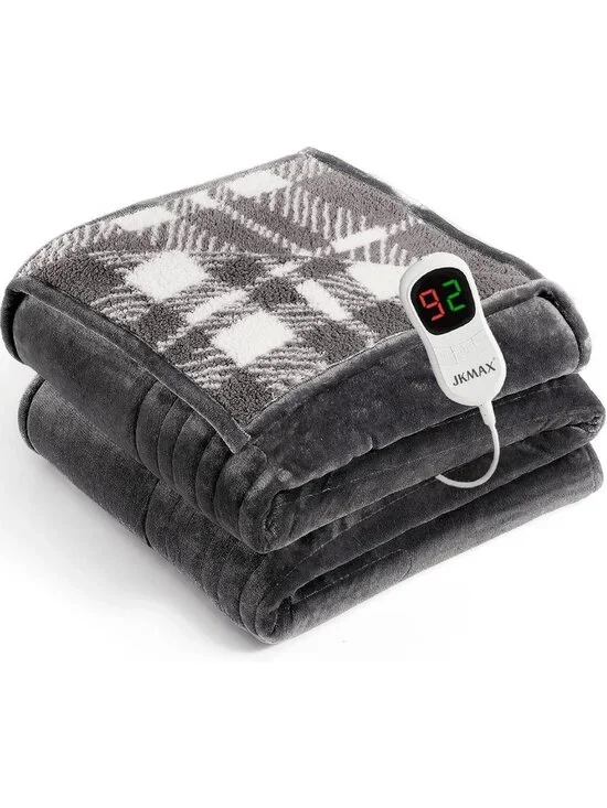 Cozy Full Size Heated Electric Blanket - Flannel, 10 Heat Levels, 5 Timers, ETL