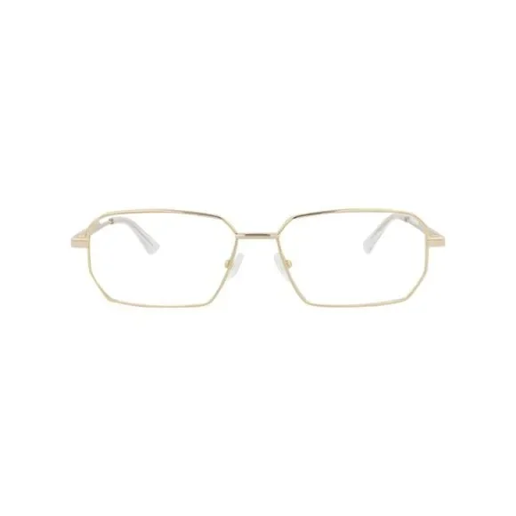 Bottega Veneta Square-Frame Metal Optical Frames Gold Unisex-Adult