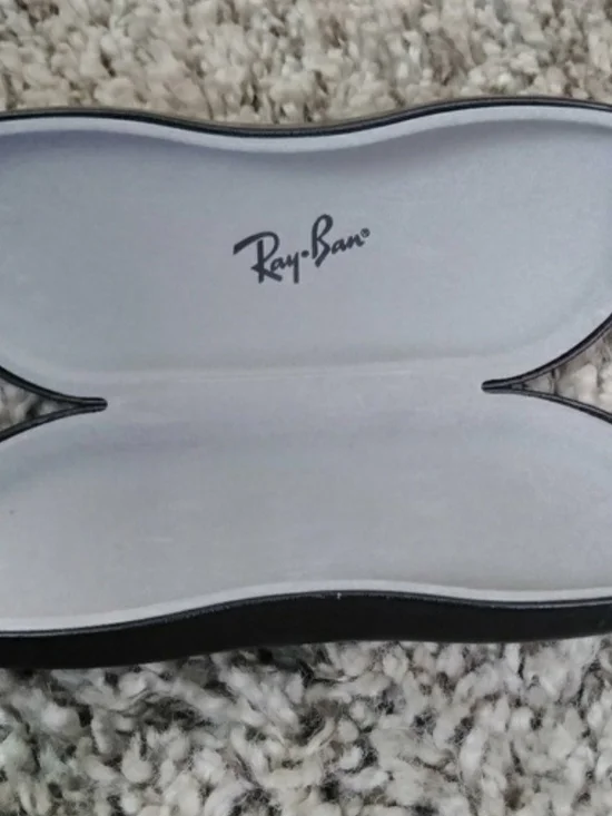 Ray-Ban Sunglasses Case in Black and Light Gray