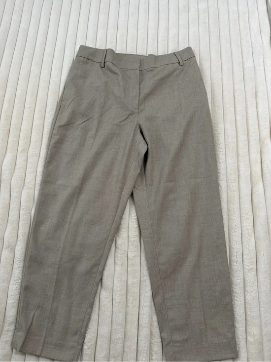 H&M Beige Straight-Leg Dress Pants linen blend NWT
