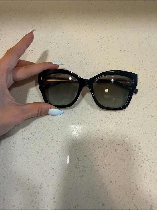 Michael Kors Black Cat-Eye Sunglasses with Gradient Lenses