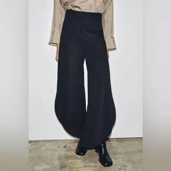ZARA ZW COLLECTION WIDE-LEG PANTS WITH VENTS