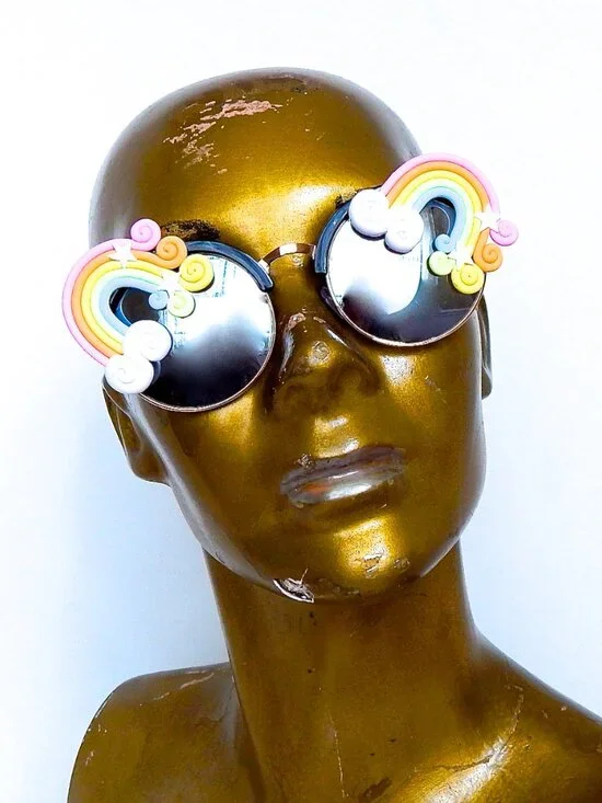 GASOLINE GLAMOUR FANTASIA PASTEL ACID COCO SUNGLASSES 🌈🌈🌈