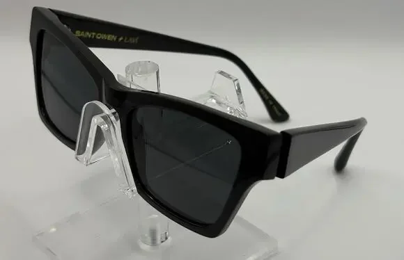 Saint Owen Rockbird Sunglasses Cat Eye Black LAVI Italy Designer Women’s Retro