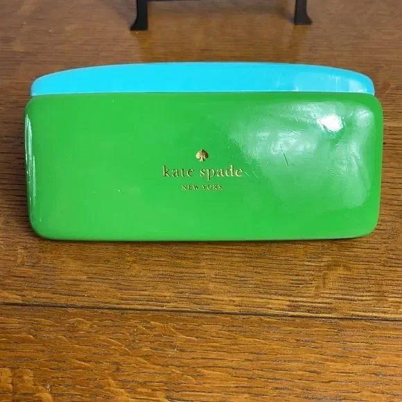 Kate Spade Blue and Green Glasses  Sunglasses Case