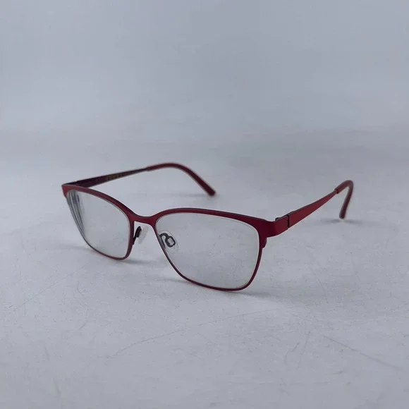 Bevel Claire G‎ 8738 Womens Eyeglasses Frame Red Metal Full Rim Cat Eye 53-16