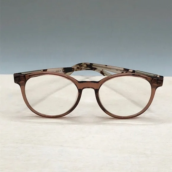 Longchamp  lo2643 glasses FRAMES ONLY round full rim 272-nude tortoise 49-17-140