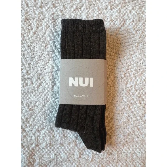 NUI Organics Nature Socks Olive 4/6y