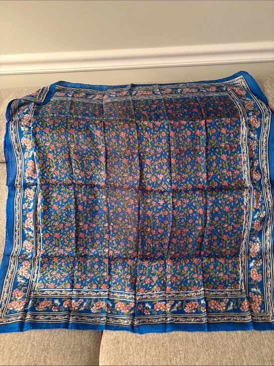 100% pure silk scarf made in India