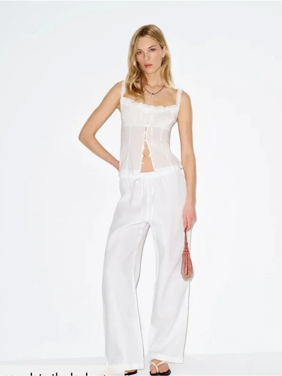 Reformation Olina Linen Pants …