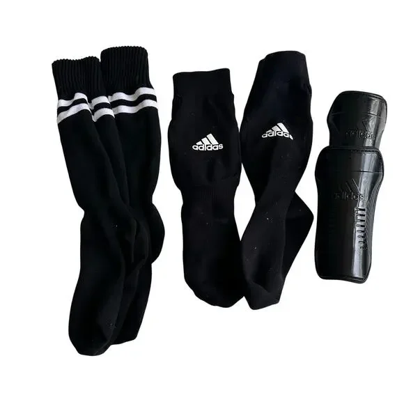 Adidas Soccer Sock Bundle with Chin Guards - Youth Medium