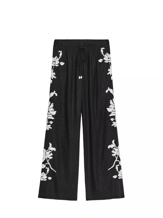 Zara Beaded Embroidered Pants