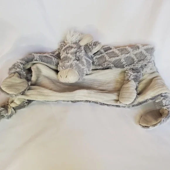 Mary Meyer Afrique‎ Giraffe Character Blanket  Plush Lovey Baby Toy Grey