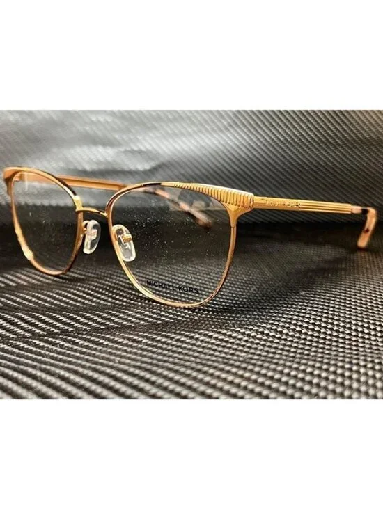 New Michael Kors Women  Rose Gold Eyeglasses  54- 17- 140