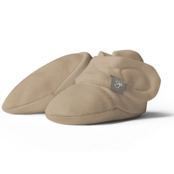 Goumi Stay-on Baby Bootie Set of 2 (Organic Cotton) Size: 0-3 months