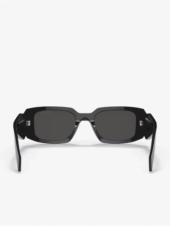 Prada Black Glossy Thick-Frame Sunglasses