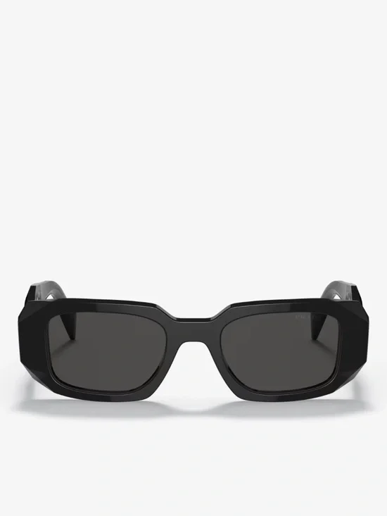 Chunky Black Geometric Sunglasses