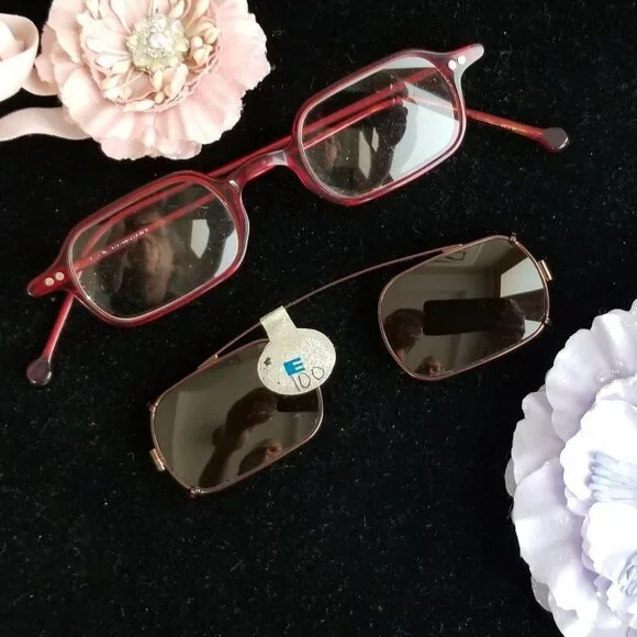 LA Eyeworks Glasses w/ Clip on Sunglass Lens
