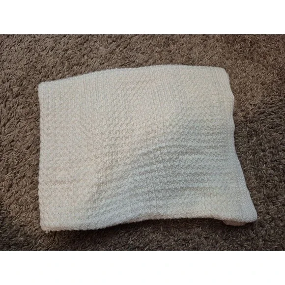 Bonbini bamboo blend blanket - white