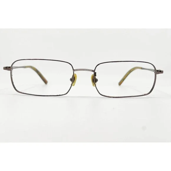 Harley-Davidson Eyeglasses Mens Brown Rectangular Metal Frames 48-20-140