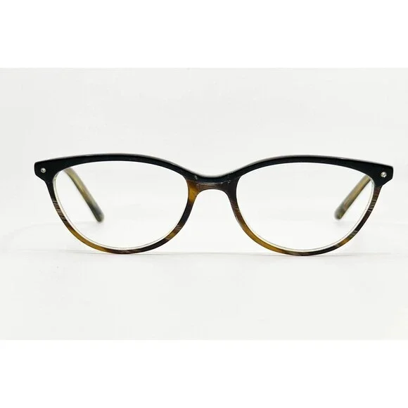 Bulova Newport Eyeglasses Womens Black Tortoise Cat Eye 52-17-135