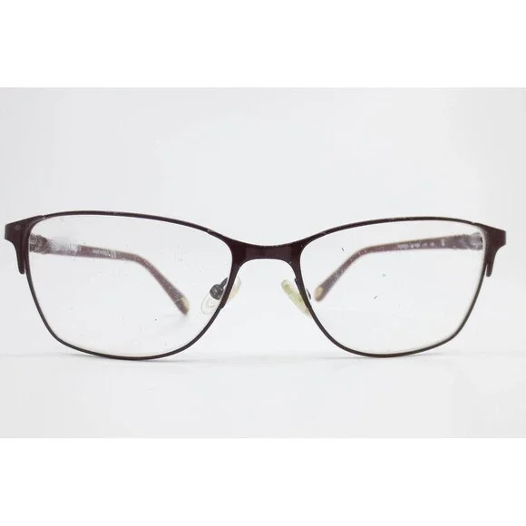Safilo Emozioni EM 4390 LHF Burgundy Metal Eyeglass Frames Italy 54-16-135