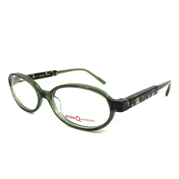Etnia Barcelona Eyeglasses Frames HALOS GRHV Green Havana Brown 53-16-138